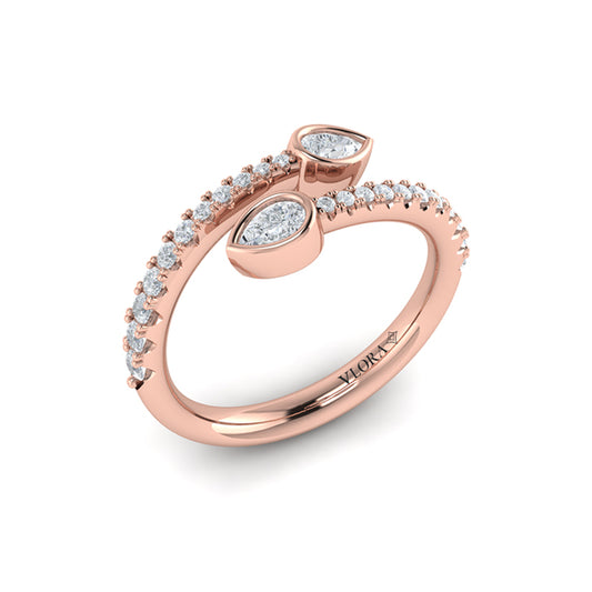 Diamond Double Wrap Ring