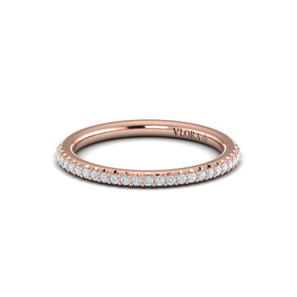 Matching Bands Wedding Band in 14K Rose Gold by Vlora Bridal