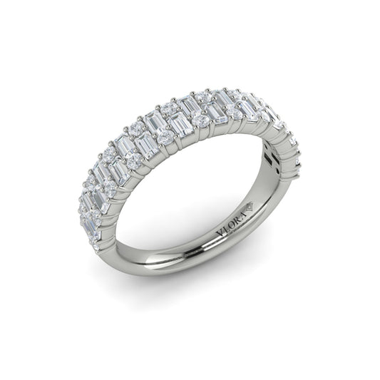 Multi Baguette and Round Diamond Ring