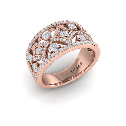 Diamond Open Vlora Star Ring