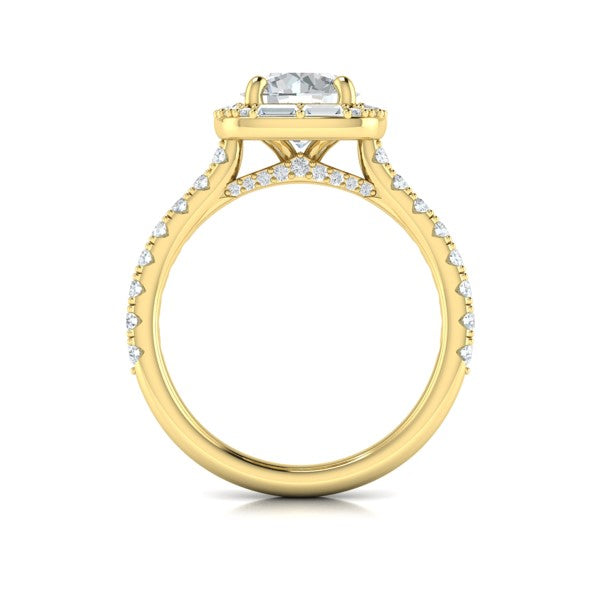 Intricate Halo Engagement Ring