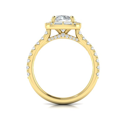 Intricate Halo Engagement Ring