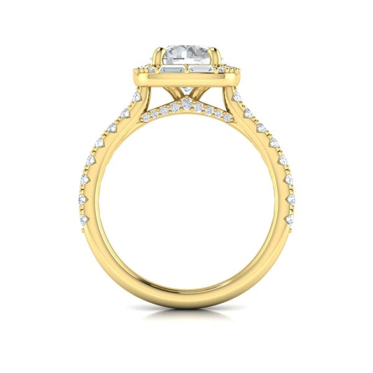 Intricate Halo Engagement Ring