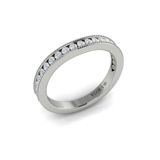 Matching Bands Wedding Band in Platinum by Vlora Bridal