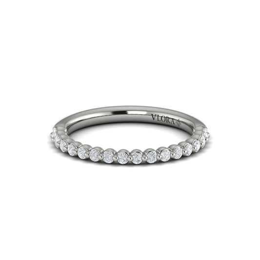 Matching Band for Oval Diamond Engagement Ring with Double Row Diamond Band