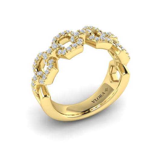 Diamond Link Ring
