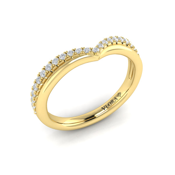 Double Chevron Contoured Band