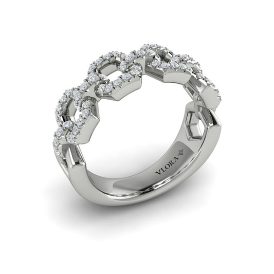 Diamond Link Ring
