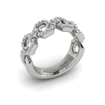 Diamond Link Ring