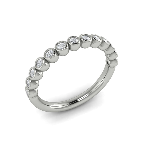 Stackable Bands Wedding Band in Platinum by Vlora Bridal