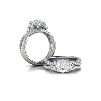 Matching Bands Wedding Band in Platinum by Vlora Bridal