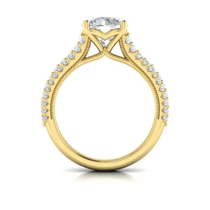 Ravishing Round Engagement Ring