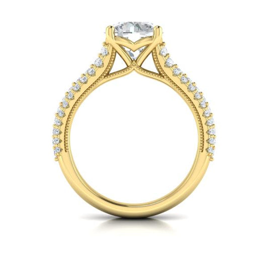 Ravishing Round Engagement Ring
