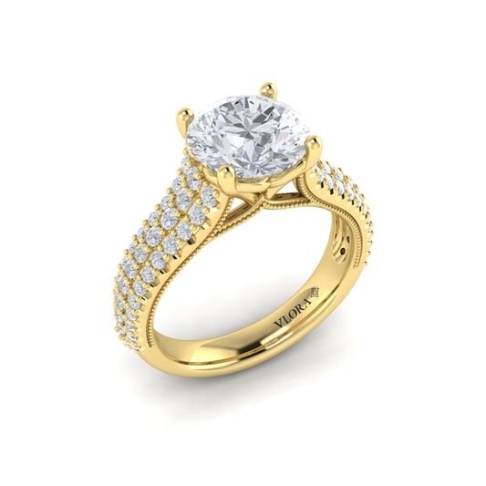 Ravishing Round Engagement Ring