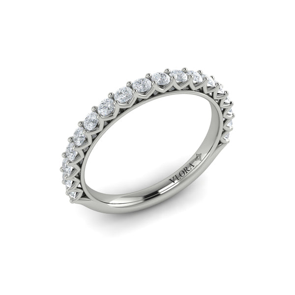 Matching Band for Woven Elegance Hidden Halo Round Engagement Ring