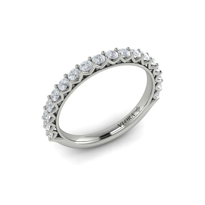 Matching Band for Woven Elegance Hidden Halo Round Engagement Ring