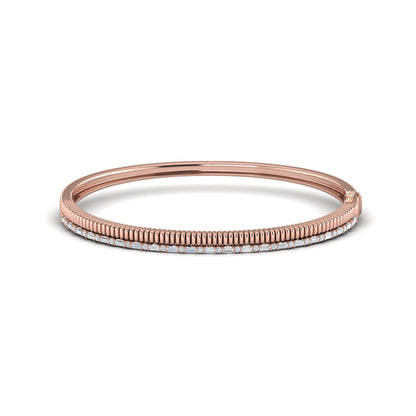 Channeled Diamond Bangle