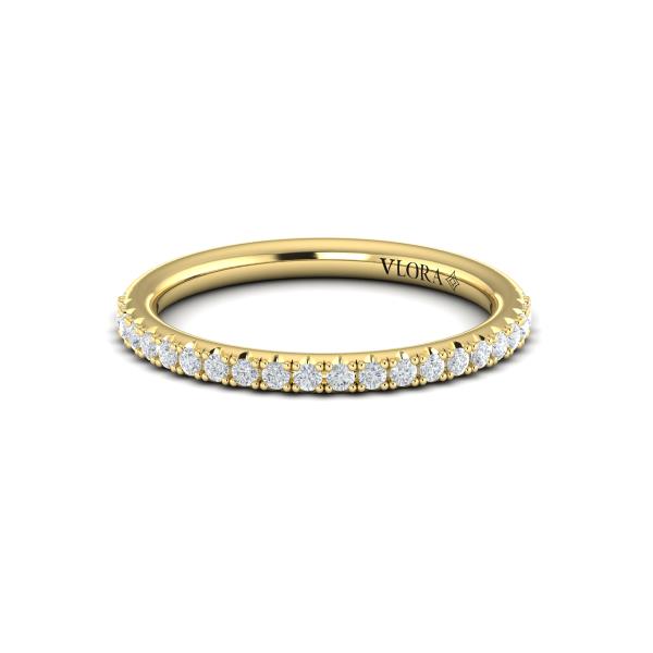 Matching Bands Wedding Band in 14K Yellow Gold by Vlora Bridal