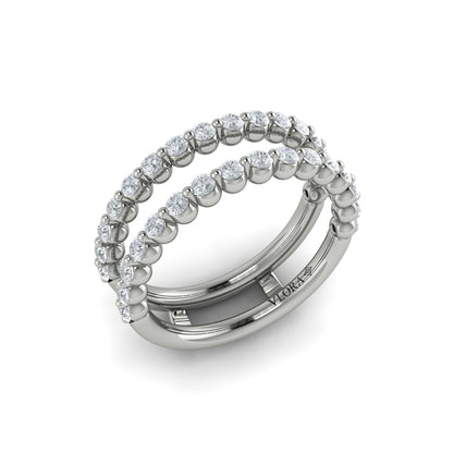 Enhancer Wedding Band in Platinum by Vlora Bridal