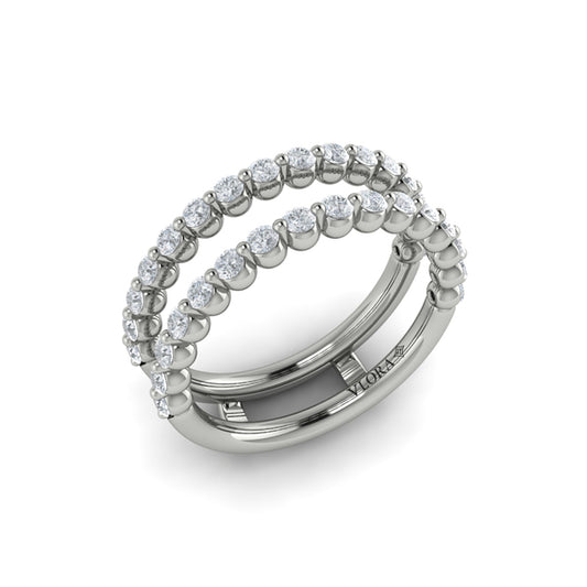 Enhancer Wedding Band in Platinum by Vlora Bridal