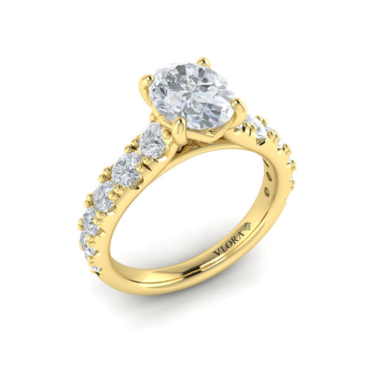 Luxe Classic Oval Engagement Ring