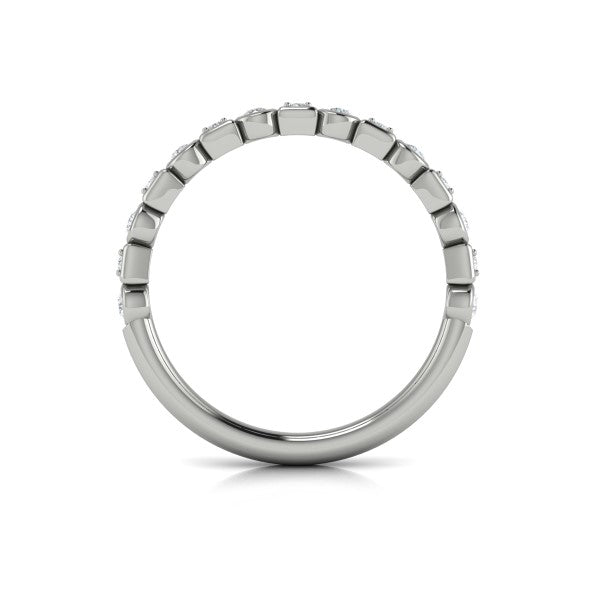 Stackable Bands Wedding Band in Platinum by Vlora Bridal