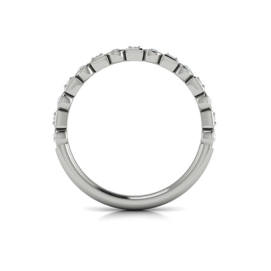 Stackable Bands Wedding Band in Platinum by Vlora Bridal