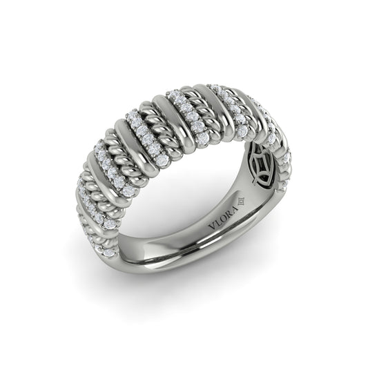 Diamond Rope Ring