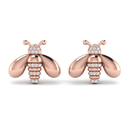 Bee Diamond Pavé Earrings