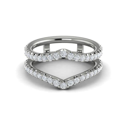 Enhancer Wedding Band in Platinum by Vlora Bridal