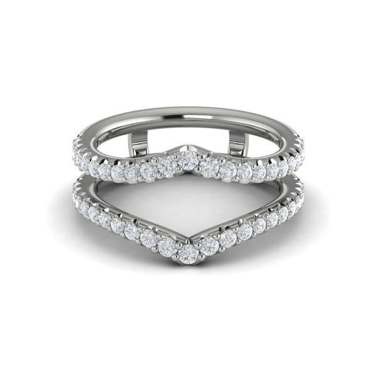 Enhancer Wedding Band in Platinum by Vlora Bridal