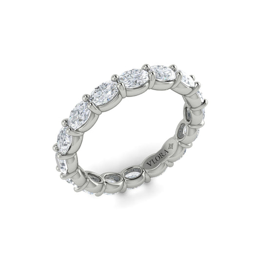 Elegant Oval Eternity Ring