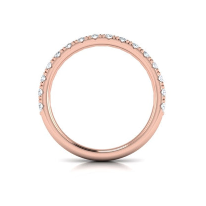 Matching Bands Wedding Band in 14K Rose Gold by Vlora Bridal