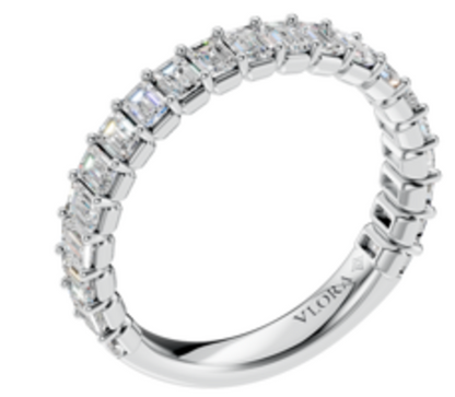 Bold Emerald Cut Stackable Band
