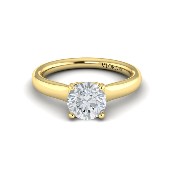 Classic Cathedral Solitaire Engagement Ring