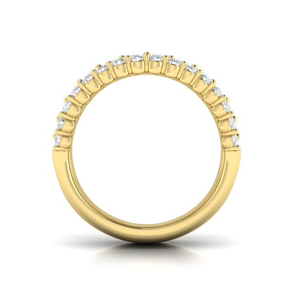 Diamond and Emerald Multi-Row Statement Ring