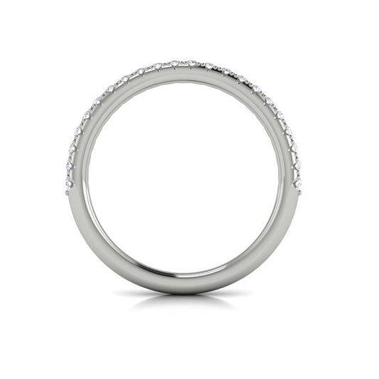 Matching Band for Entwined Round Diamond Engagement Ring