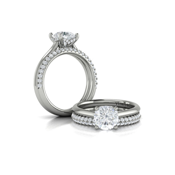 Matching Band for Cathedral Classic Solitaire Engagement Ring