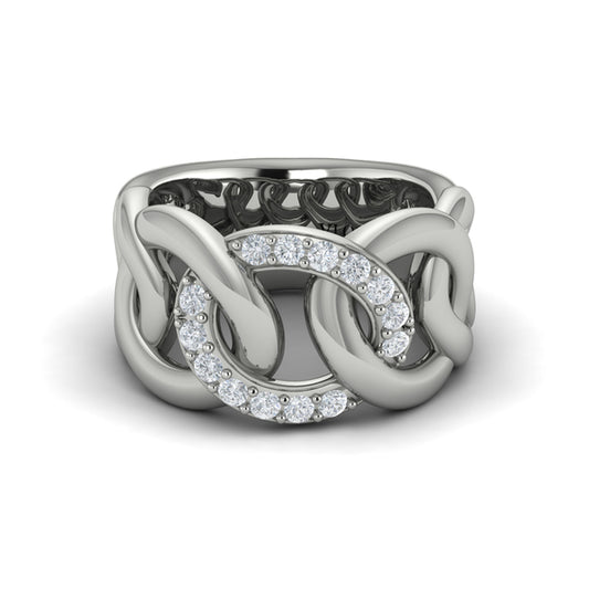 Diamond Interlaced Ring