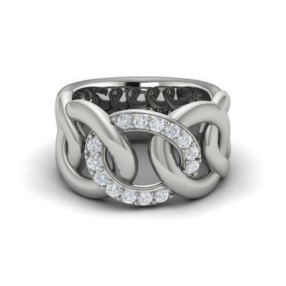 Diamond Interlaced Ring