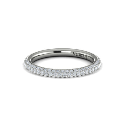 Matching Bands Wedding Band in Platinum by Vlora Bridal