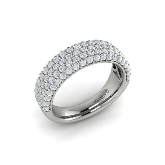 Diamond Multi-Row Statement Ring