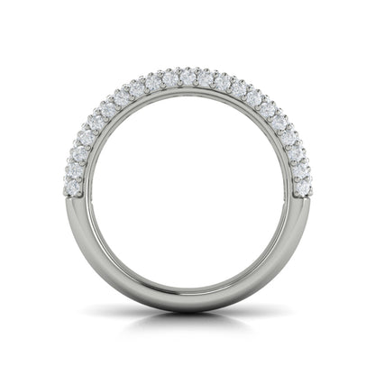 Diamond Multi-Row Statement Ring