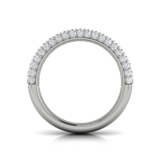 Diamond Multi-Row Statement Ring