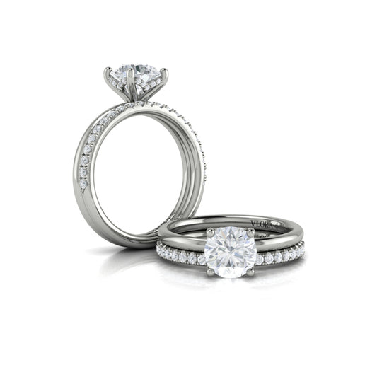 Matching Bands Wedding Band in Platinum by Vlora Bridal