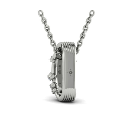 Diamond Ribbon Pendant