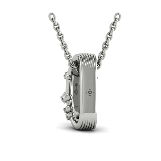 Diamond Ribbon Pendant