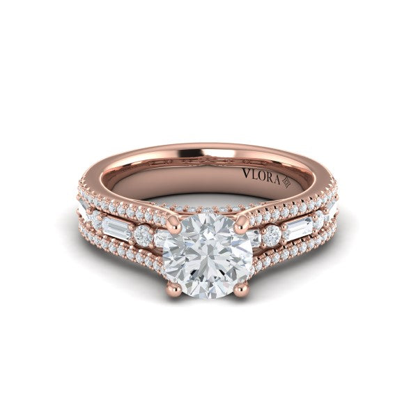 Crowned Engagement Ring