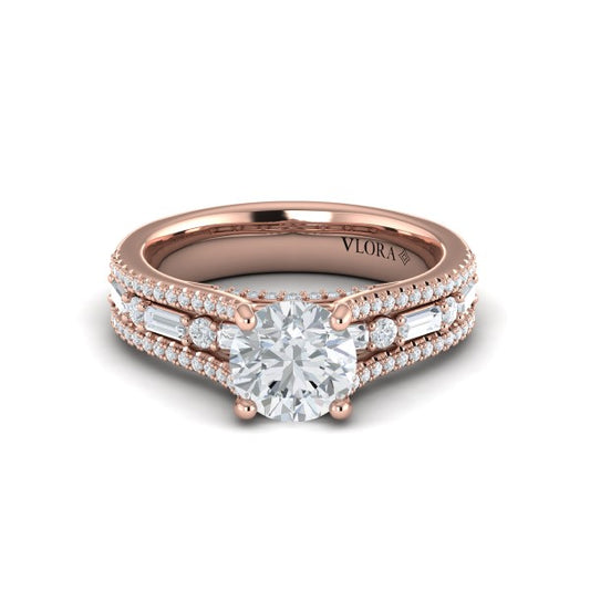 Crowned Engagement Ring