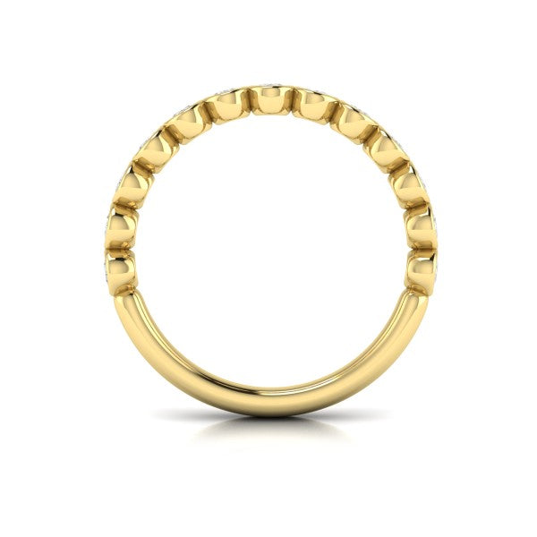 Bezel-Set Stackable Band